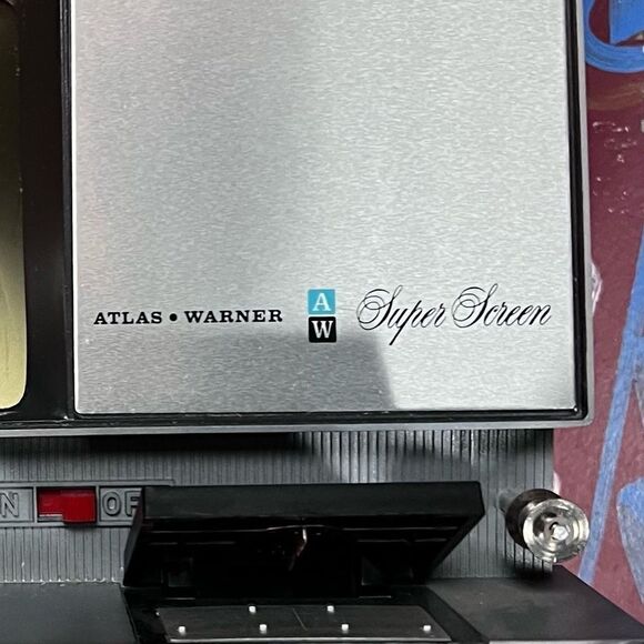 Vintage 1960s Atlas Warner Super Screen 8mm editor. Splicer with monitor - Picture 10 of 10